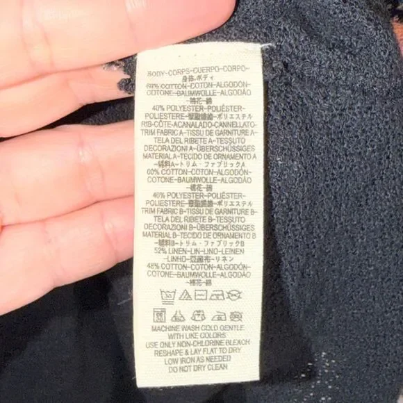 Free People We The Free Oversized Patchwork Top Batwing Boho Oversized XS - Picture 6 of 9